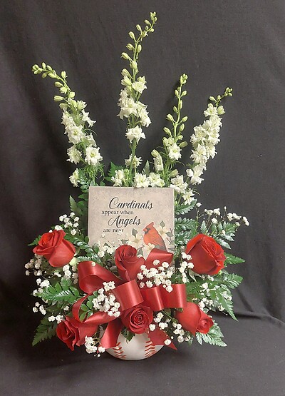 AF Cardinal Plaque Fresh in Baseball Ceramic