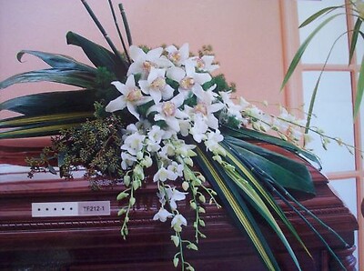 Orchid Casket Spray