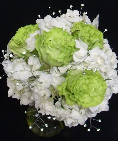 AF Hydrangea Bouquet with Mini gem pics