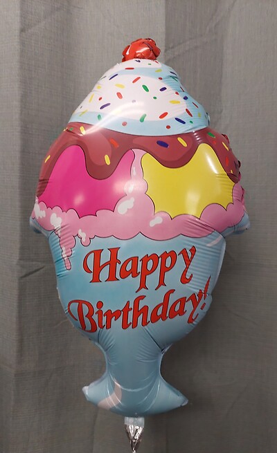 Ice Cream Sundae Birthday Balloon