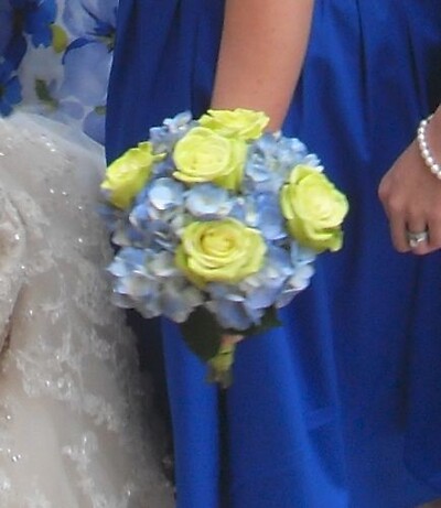 Hydrangea and Green Rose Bouquet