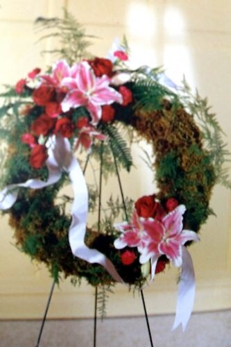 Lily and Rose Wreath