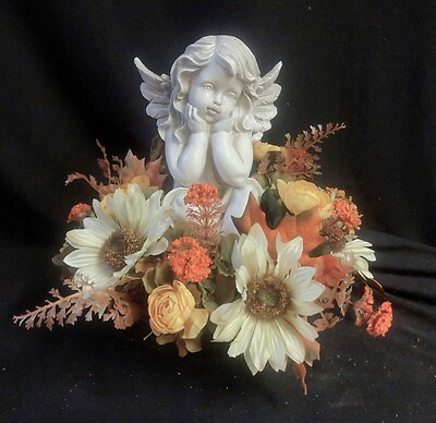 Angel in a Garden of Fall, Silk Design 1