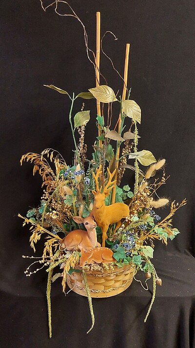 AF Family Deer Arrangement-SILK