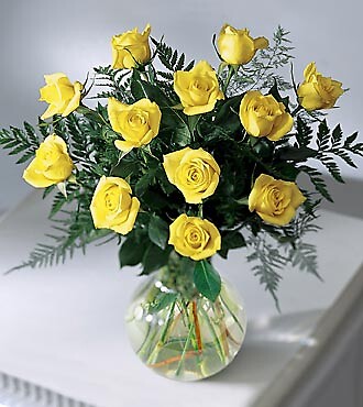 Premium Long Stemmed Yellow Rose Bouquet