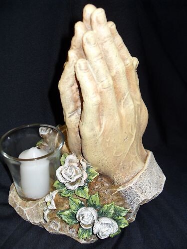 Praying Hands with Votive