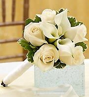 AF Mini Calla and Rose Bouquet (Ivory)