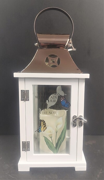 Butterfly Lantern with LED, Your wings were ready