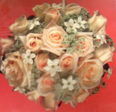 Peach Roses with Stephanotis Bouquet