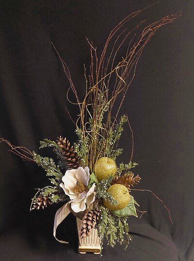 AF Golden Apple and Magnolia Silk Arrangement 2