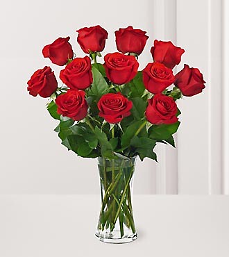 AF One Dozen Red Rose Bouquet