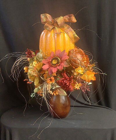 AF Silk Pumpkin Arrangement 3