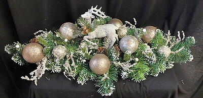 Oh Deer Christmas Is Here Centerpiece SILK