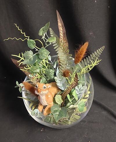AF Deer in a bubble bowl