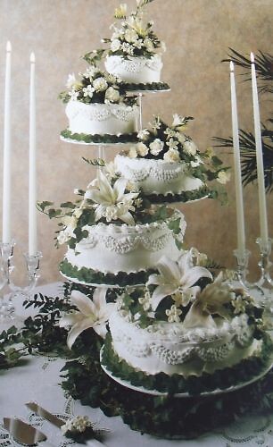 Cake Flowers 5 tier