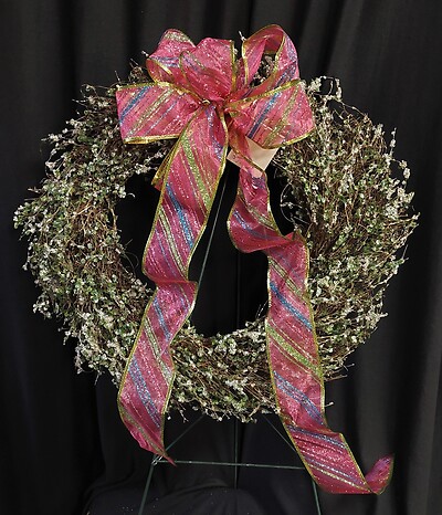 AF Pink Glitz Wreath