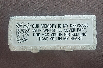 AF Angel Bench, Your Memory is my Keepsake-White