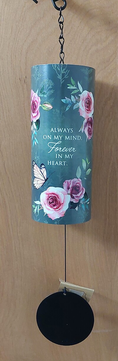 AF Mossy Green 22&quot; Cylinder Sonnet Chime, Forever in my Heart
