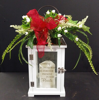 AF Decorative Keepsake Lantern with Led Candle-In Loving Memory