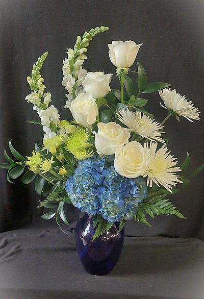 AF Blue and White Vase