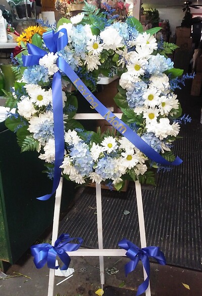 AF Blue and White Wreath