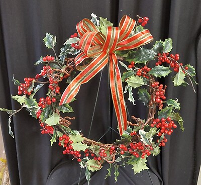 AF Holly &amp; Berry Wreath