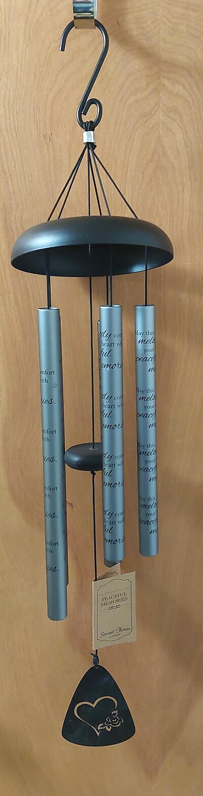 AF 30&quot; Charcoal Sonnet Chime, Peaceful Memories