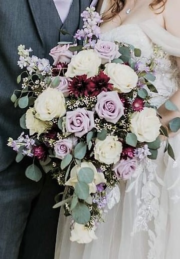 AF Lavender Cascading Bouquet